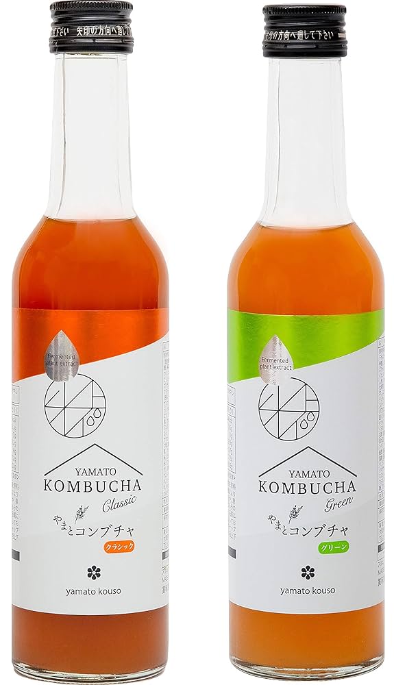 コンブチャ&amp;植物酵素　6本 Amazon.co.jp: 大和酵素 本物のKOMBUCHA やまとコンブチャ